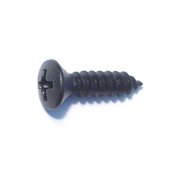 Midwest Fastener Sheet Metal Screw, #10 x 3/4 in, Black Steel Oval Head Phillips Drive, 15 PK 79491 - main